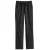 Unisex Four Pockets Drawstring Scrub Pants Black