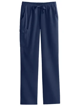Unisex Four Pockets Drawstring Scrub Pants