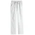 Unisex Four Pockets Drawstring Scrub Pants White