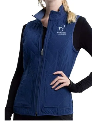 Women Personalized Quilted Zip Vest