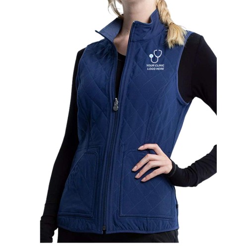Women reversible quilted vest