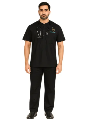 Men's Three Button Scrub Suits