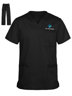 Personalized Designer Utility Three Pockets Scrub Suit