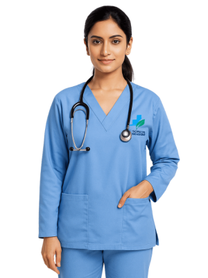 HealthPro Full Sleeve Unisex Scrub Top