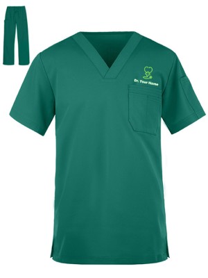 Men's V-Neck Three Pockets Scrub Suit