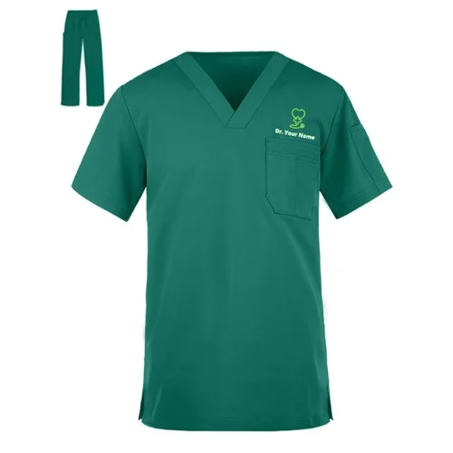 Men's V-Neck Three Pockets Scrub Suit