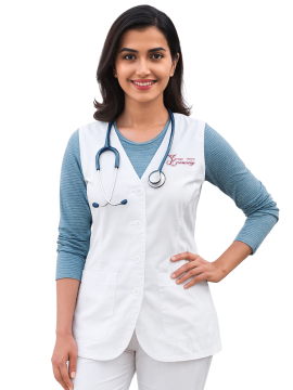 Custom Women's Medical Vest – Professional Look & Logo