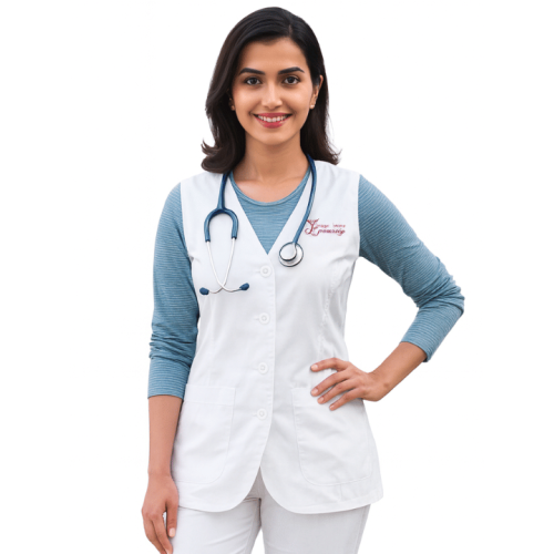 Custom Women's Medical Vest – Professional Look & Logo