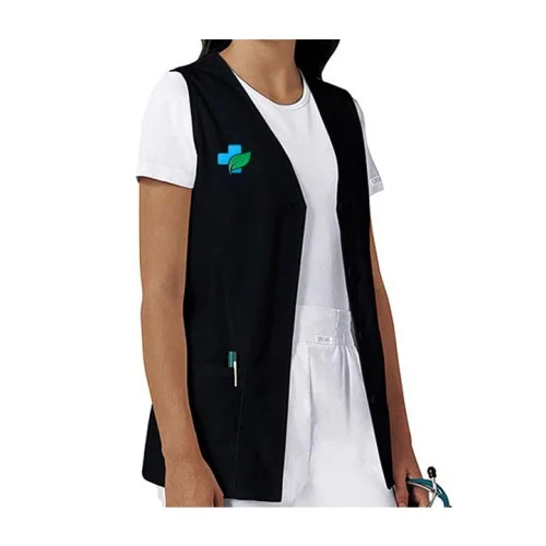 Women button front nurse vest
