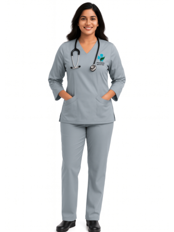 Women's Full Sleeves Scrub Suit