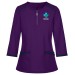 Women's Full Sleeves Zip Front Scrub Top