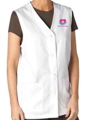 Women two pocket medical vest