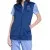 Women Front Zip Workwear Vest Royal Blue