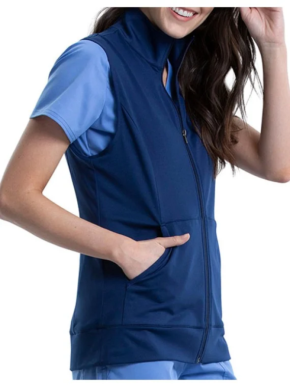 Women Front Zip Workwear Vest