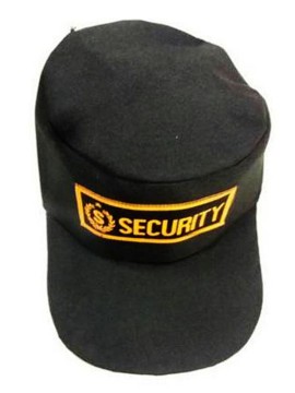 Black Security Officer Regular Caps
