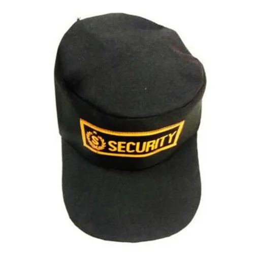 Black Security Officer Regular Caps
