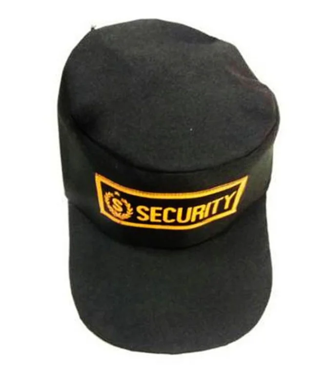 Black Security Officer Regular Caps Black Security Officer Regular Caps