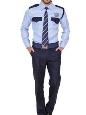 Security Guard Uniform Shirt Trouser Tie Set