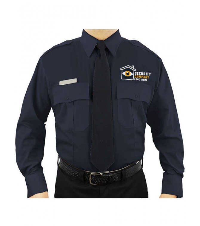 Security Officer Uniform Shirts With Tie