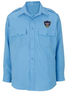 Customized Security Guard Shirt Blue