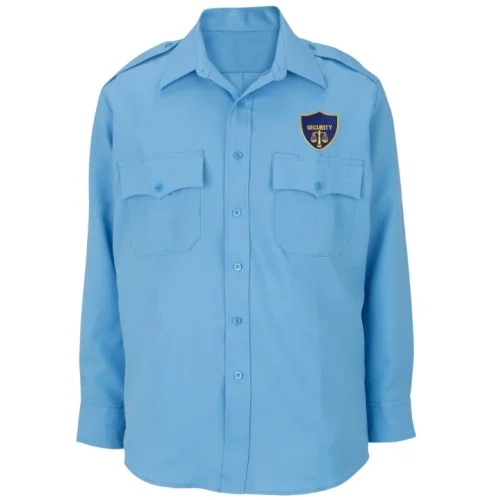 Customized Security Guard Shirt Blue