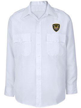 Long Sleeve Security Guard Shirt White
