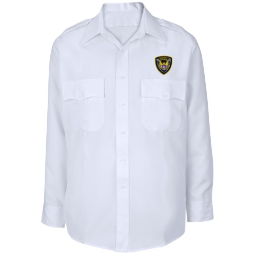 Long Sleeve Security Guard Shirt White