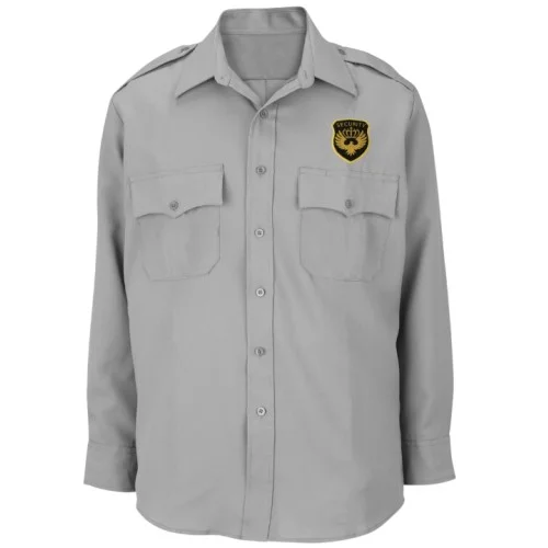 Personalized Security Guard Shirt Gray