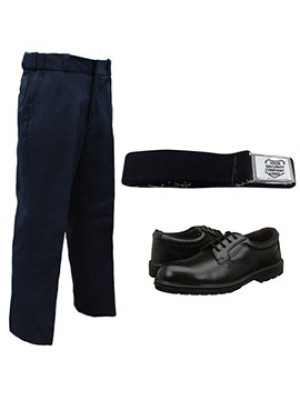 trouser shoes and belt security guard uniform combo