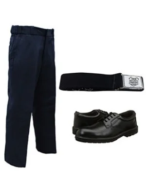 Security Guard Trouser Shoes and Belt Combo