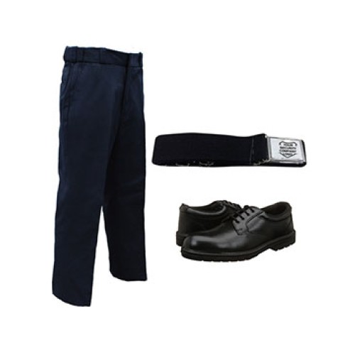 trouser shoes and belt security guard uniform combo