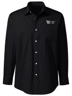 Classic Fit Black Executive Oxford Shirt