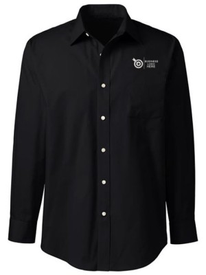 Classic Fit Black Executive Oxford Shirt