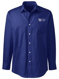 Classic Fit Navy Executive Oxford Shirt