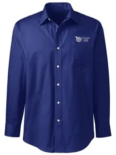 Classic Fit Navy Executive Oxford Shirt