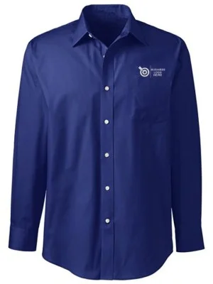 Classic Fit Navy Executive Oxford Shirt