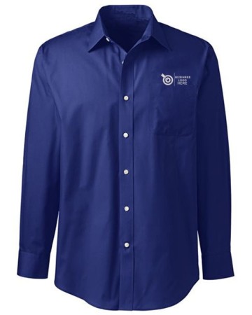 Classic Fit Navy Executive Oxford Shirt