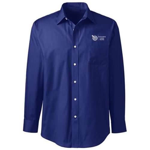 Classic Fit Navy Executive Oxford Shirt