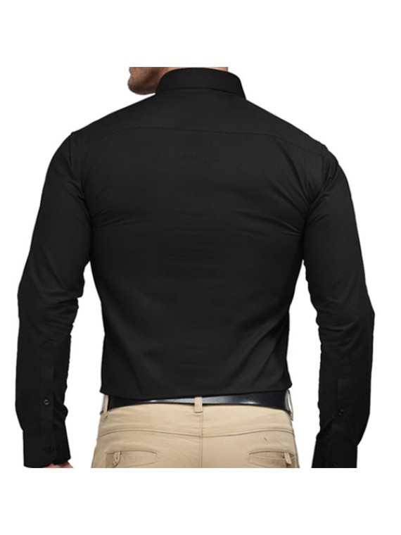 Luxe Black Personalized Workwear Shirt 