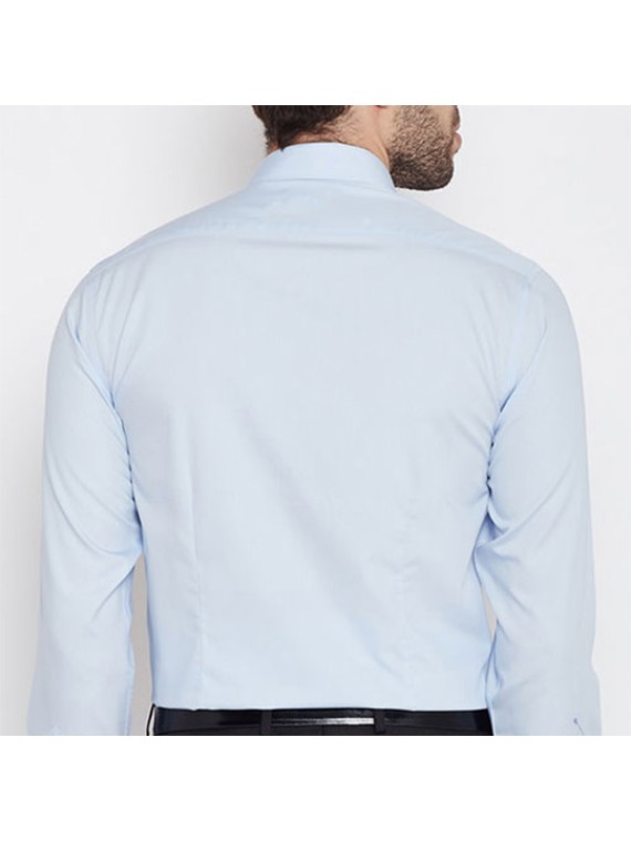 Luxe Sky Blue Personalized Workwear Shirt 