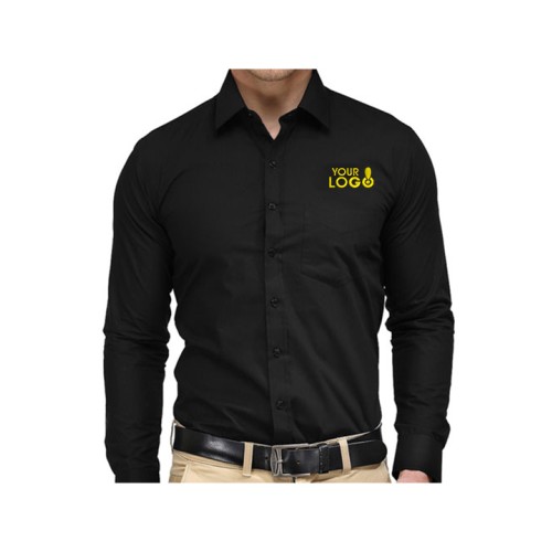 Luxe Black Personalized Workwear Shirt 