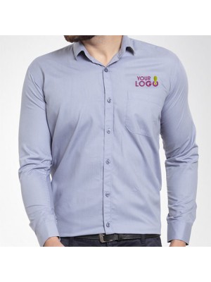 Luxe Grey Personalized Workwear Shirt 