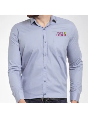 Luxe Grey Personalized Workwear Shirt Luxe Grey Personalized Workwear Shirt