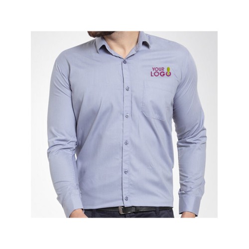 Luxe Grey Personalized Workwear Shirt 
