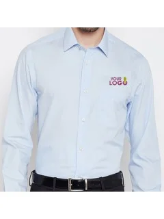 Luxe Sky Blue Custom Formal Shirt 