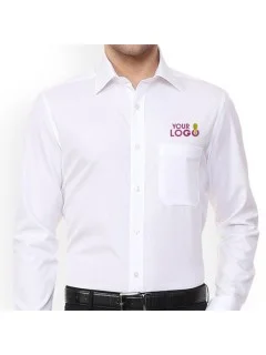 Luxe White Personalized Workwear Shirt 