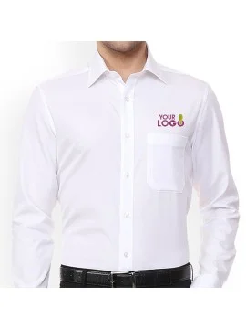 Luxe White Personalized Workwear Shirt 