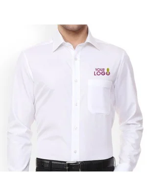 Luxe White Personalized Workwear Shirt Luxe White Personalized Workwear Shirt