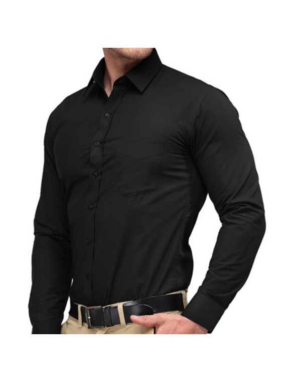 Luxe Black Personalized Workwear Shirt 