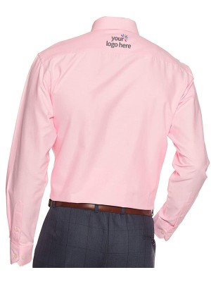 Men's Economy Long Sleeve Office Shirt Pink